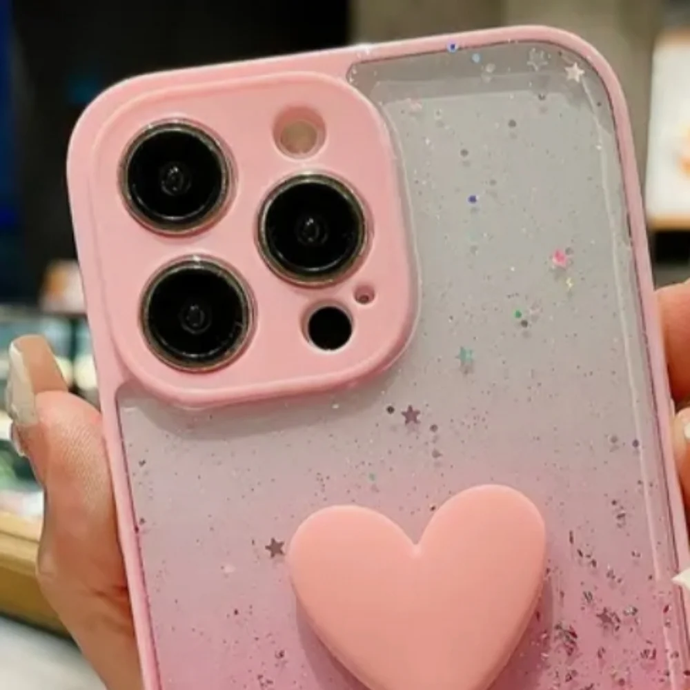 Brand new Apple IPhone 15 Pro Max Glitter Clear Soft  Silicone Phone case